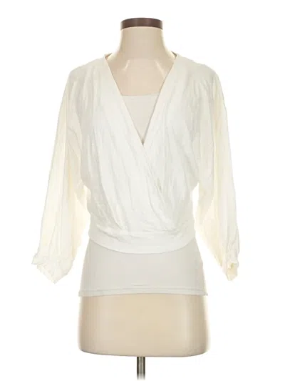 Pre-owned We The Free 3/4 Sleeve Blouse In White