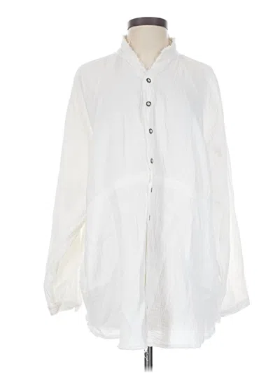 Pre-owned We The Free 3/4 Sleeve Blouse In White