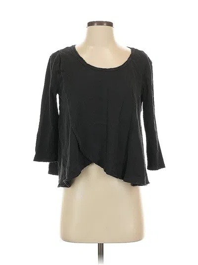 Pre-owned We The Free 3/4 Sleeve T-shirt In Black