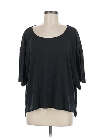 Pre-owned We The Free 3/4 Sleeve T-shirt In Black