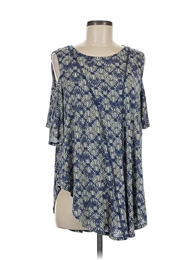 Pre-owned We The Free 3/4 Sleeve T-shirt In Blue