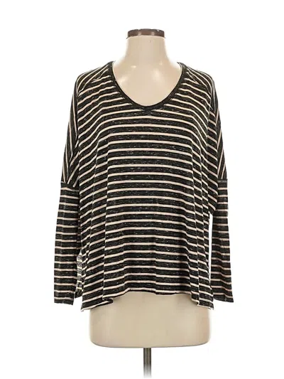 Pre-owned We The Free 3/4 Sleeve T-shirt In Brown