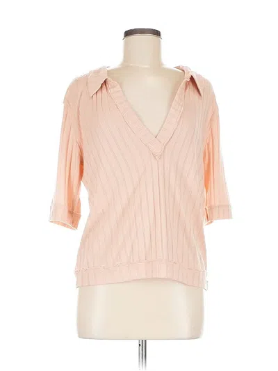 Pre-owned We The Free 3/4 Sleeve T-shirt In Pink