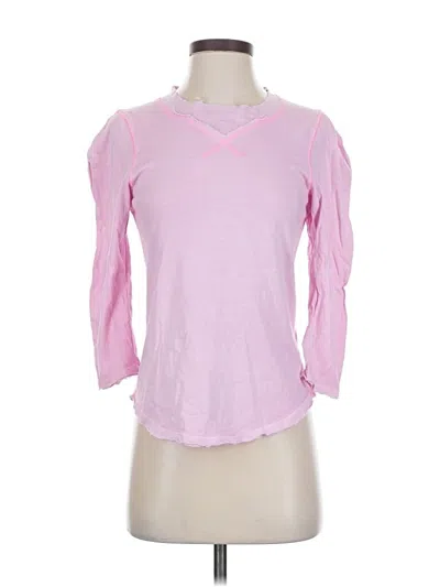 Pre-owned We The Free 3/4 Sleeve T-shirt In Pink
