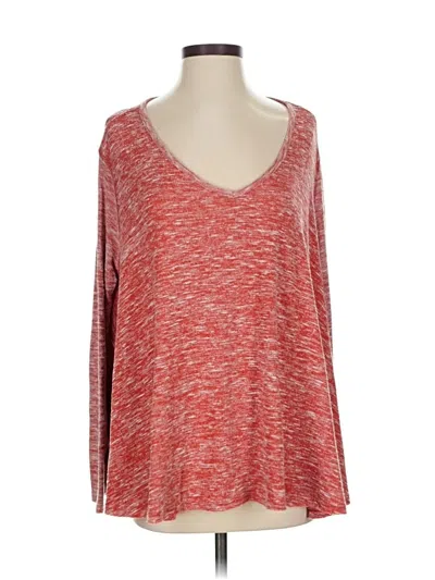 Pre-owned We The Free 3/4 Sleeve T-shirt In Red