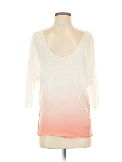 Pre-owned We The Free 3/4 Sleeve T-shirt In White