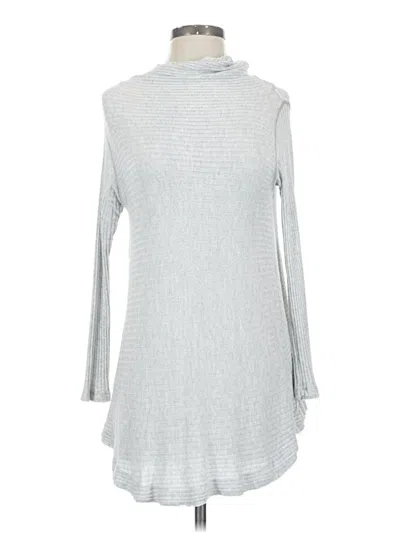 Pre-owned We The Free 3/4 Sleeve Top Silver Turtleneck Tops