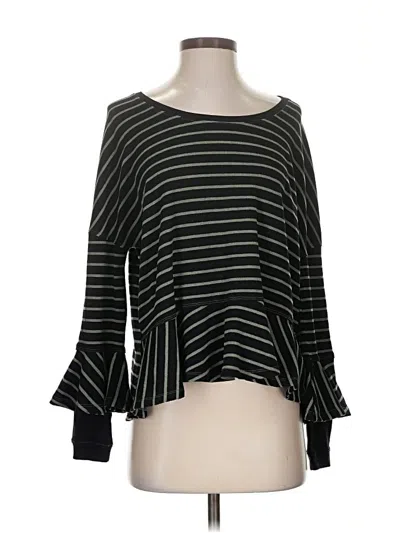 Pre-owned We The Free 3/4 Sleeve T-shirt In Black