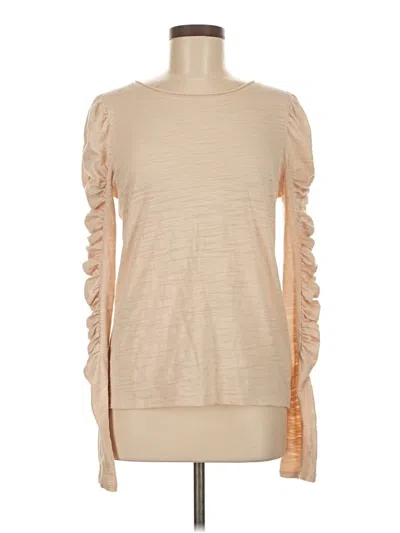 Pre-owned We The Free 3/4 Sleeve T-shirt In Brown