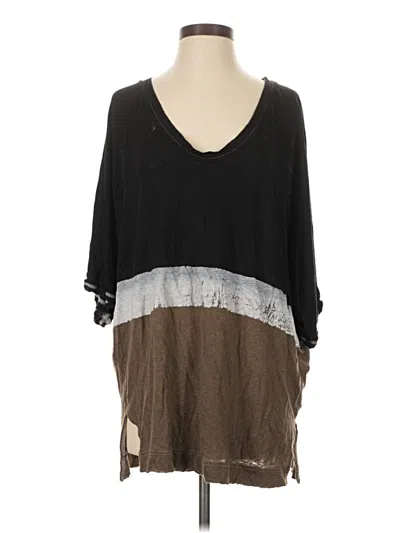 Pre-owned We The Free 3/4 Sleeve T-shirt In Brown