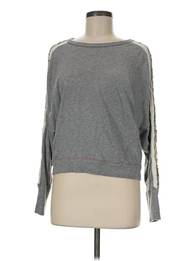 Pre-owned We The Free 3/4 Sleeve T-shirt In Gray