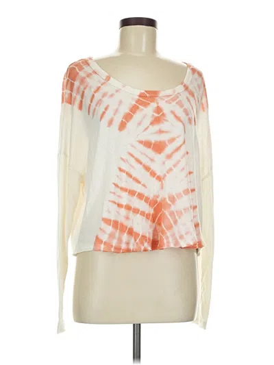 Pre-owned We The Free 3/4 Sleeve T-shirt In Ivory