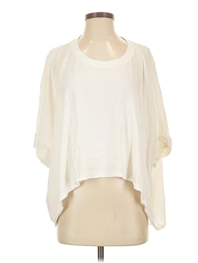Pre-owned We The Free 3/4 Sleeve T-shirt In Ivory