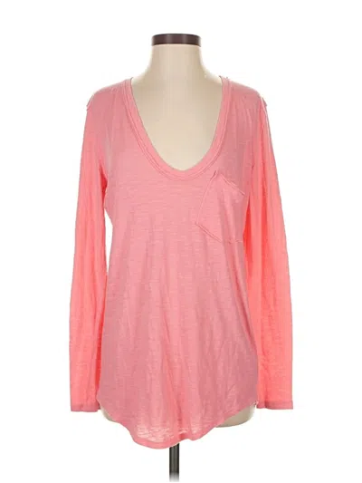 Pre-owned We The Free 3/4 Sleeve T-shirt In Pink
