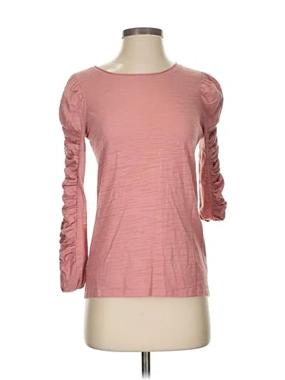 Pre-owned We The Free 3/4 Sleeve T-shirt In Pink