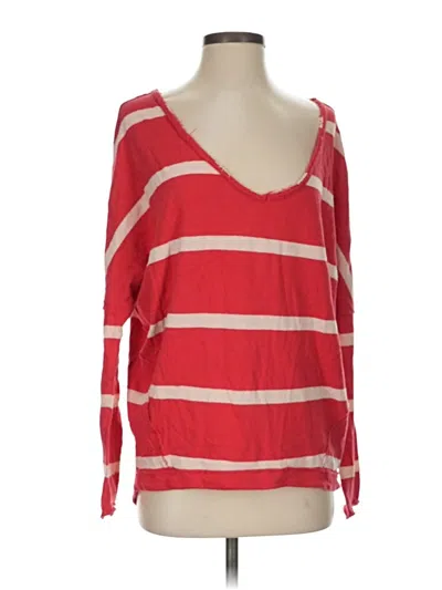 Pre-owned We The Free 3/4 Sleeve T-shirt In Red