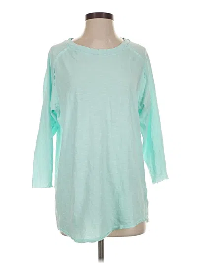 Pre-owned We The Free 3/4 Sleeve T-shirt In Teal
