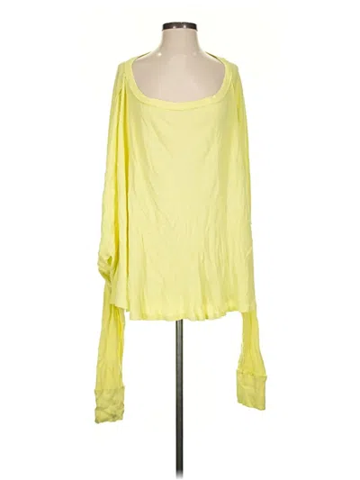 Pre-owned We The Free 3/4 Sleeve T-shirt In Yellow
