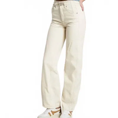 We The Free Aster Straight Jeans In Cream In White