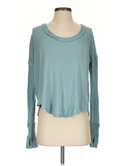Pre-owned We The Free Cardigan Sweater In Blue