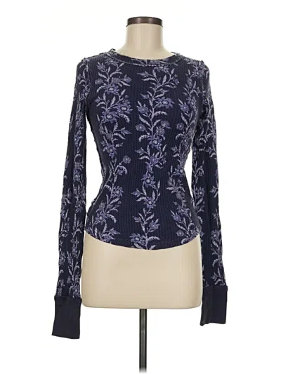 Pre-owned We The Free Cardigan Sweater In Blue