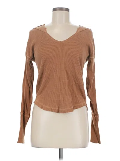 Pre-owned We The Free Cardigan Sweater In Brown