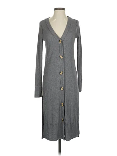 Pre-owned We The Free Cardigan Sweater In Gray