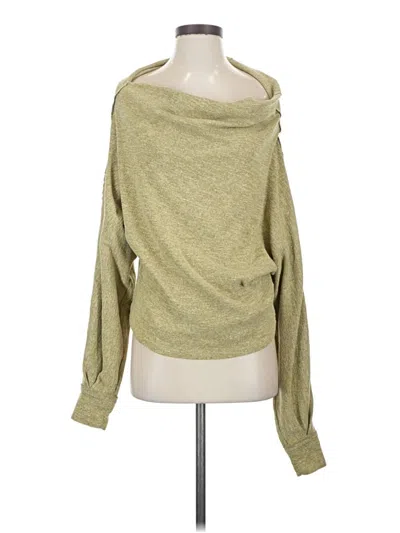 Pre-owned We The Free Cardigan Sweater In Green