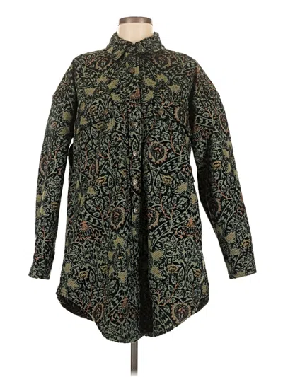 Pre-owned We The Free Cardigan Sweater In Green