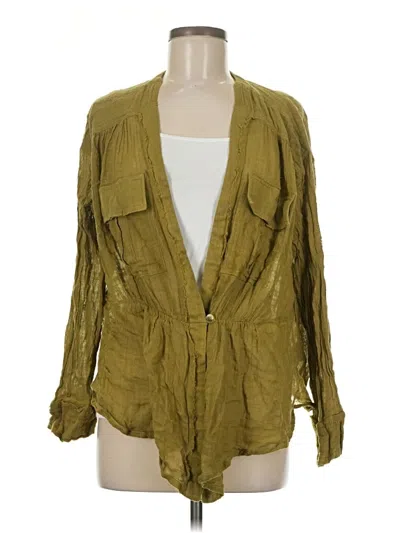 Pre-owned We The Free Cardigan Sweater In Green
