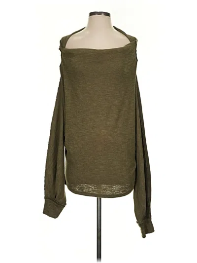 Pre-owned We The Free Cardigan Sweater In Green