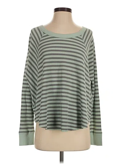 Pre-owned We The Free Cardigan Sweater In Green