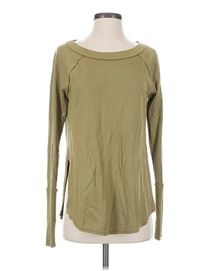 Pre-owned We The Free Cardigan Sweater In Green