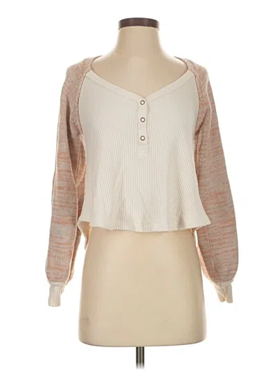 Pre-owned We The Free Cardigan Sweater In Tan