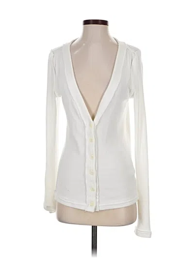 Pre-owned We The Free Cardigan Sweater In White