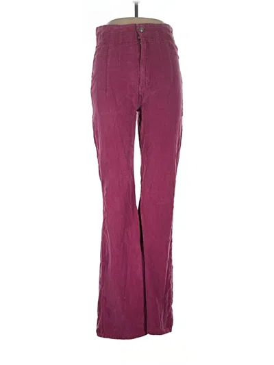 Pre-owned We The Free Casual Pants In Burgundy