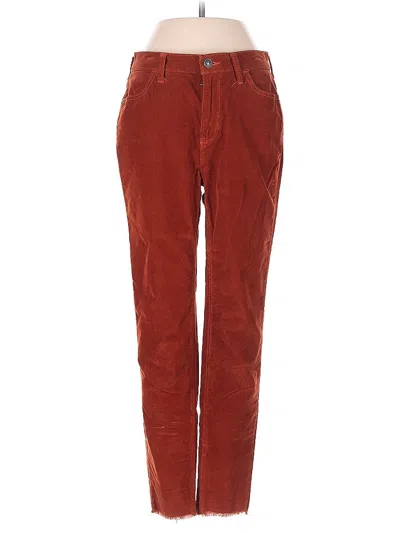 Pre-owned We The Free Casual Pants In Burgundy