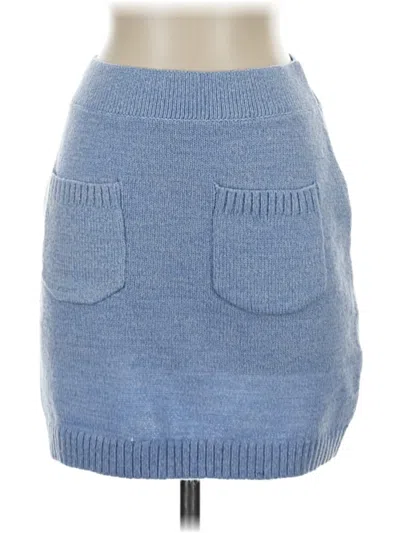 Pre-owned We The Free Casual Skirt In Blue