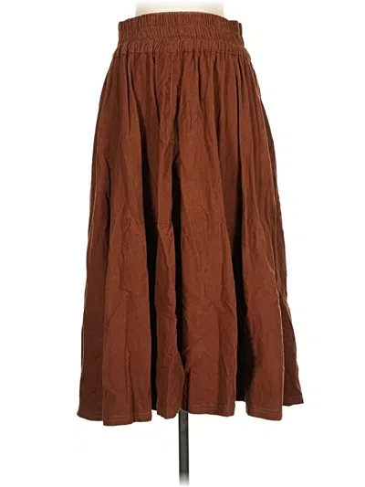 Pre-owned We The Free Casual Skirt In Brown