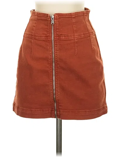 Pre-owned We The Free Casual Skirt In Brown