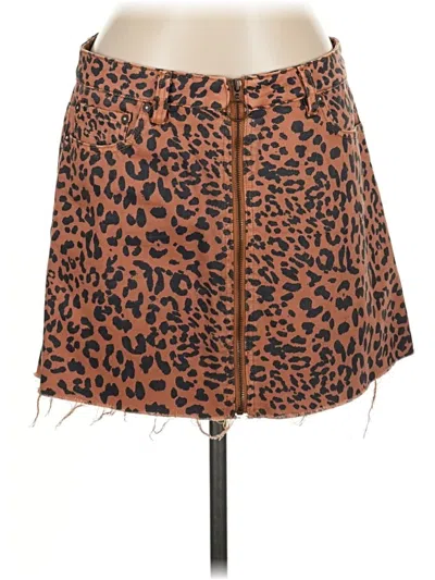 Pre-owned We The Free Casual Skirt In Brown