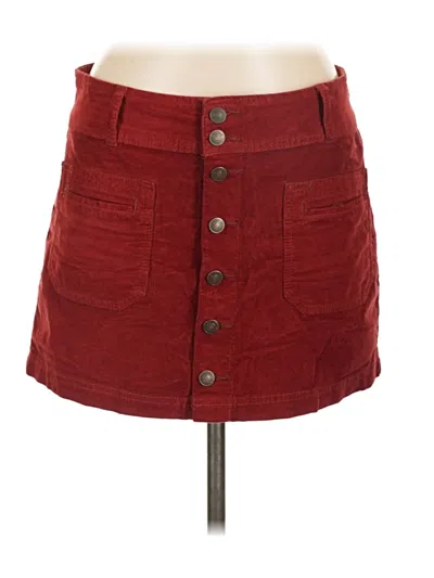 Pre-owned We The Free Casual Skirt In Burgundy