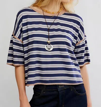 We The Free Clean Rugby Tee In Navy Combo In Multi