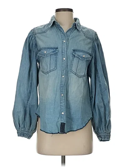 Pre-owned We The Free Denim Jacket In Blue