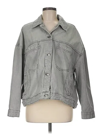 Pre-owned We The Free Denim Jacket In Gray