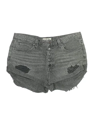 Pre-owned We The Free Denim Shorts In Gray