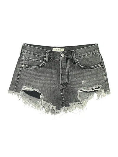 Pre-owned We The Free Denim Shorts In Gray