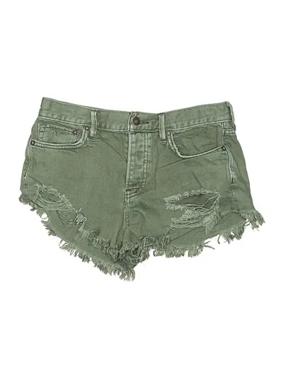Pre-owned We The Free Denim Shorts In Green