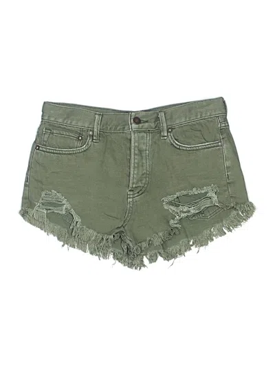 Pre-owned We The Free Denim Shorts In Green