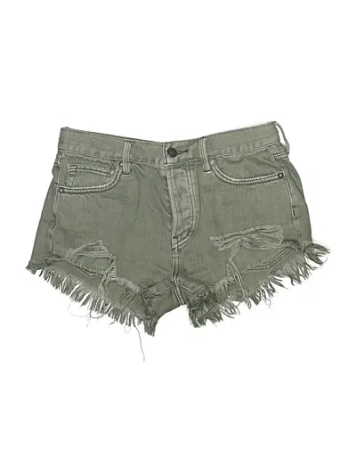 Pre-owned We The Free Denim Shorts In Green